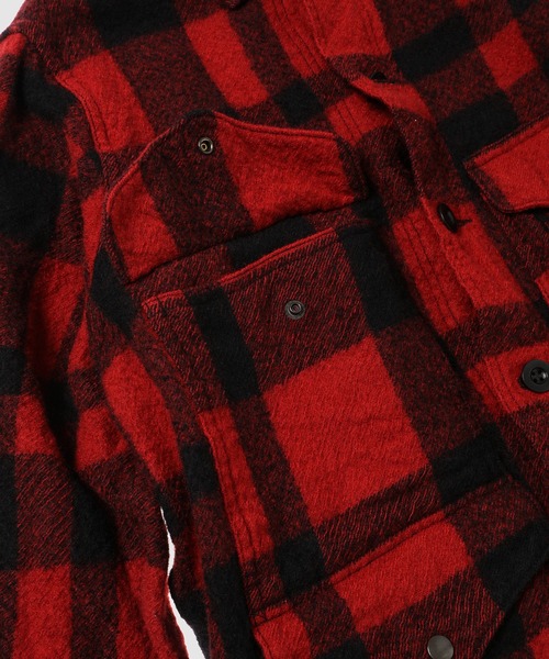 ジュンヤマン FILSON縮絨 MACKINAW CRUISER JACKET FILSON」W-NAME 縮絨 WOOL CHECK - MACKINAW CRUISER JACKET