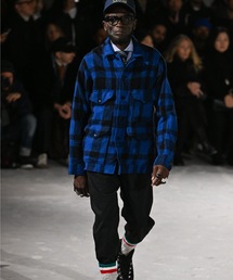 JUNYA WATANABE MAN(W^ix})́uFILSONvW-NAME kO WOOL CHECK - MACKINAW CRUISER JACKET(u])
