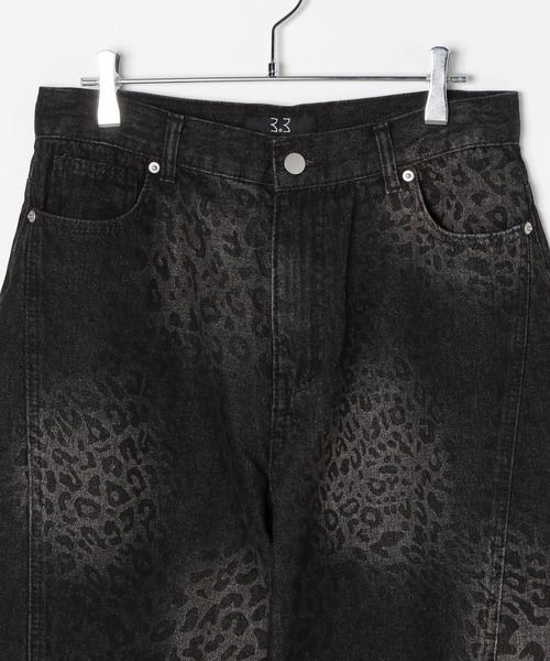3.3 Field Trip (3.3フィールドトリップ)の「3.3 Field Trip/レオパードアートパンツ(デニムパンツ・メンズ・ブラック・MEDIUM/LARGE)」の7枚目の写真