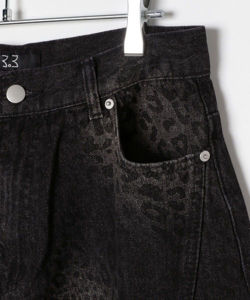 3.3 Field Trip (3.3フィールドトリップ)の「3.3 Field Trip/レオパードアートパンツ(デニムパンツ・メンズ・ブラック・MEDIUM/LARGE)」の5枚目の写真