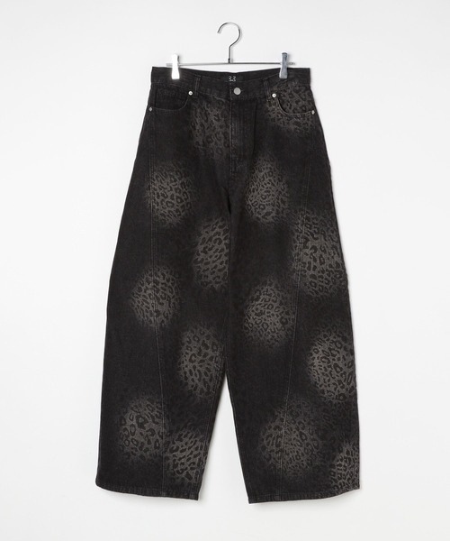3.3 Field Trip (3.3フィールドトリップ)の「3.3 Field Trip/レオパードアートパンツ(デニムパンツ・メンズ・ブラック・MEDIUM/LARGE)」の12枚目の写真
