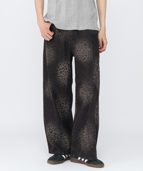 3.3 Field Trip (3.3フィールドトリップ)の「3.3 Field Trip/レオパードアートパンツ(デニムパンツ・メンズ・ブラック・MEDIUM/LARGE)」の13枚目の写真