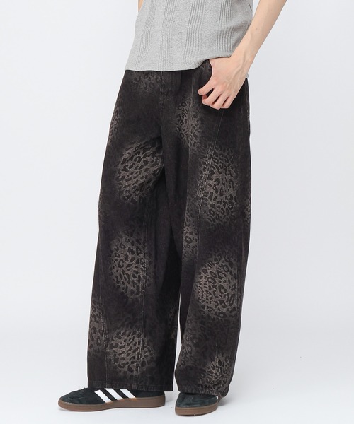 3.3 Field Trip (3.3フィールドトリップ)の「3.3 Field Trip/レオパードアートパンツ(デニムパンツ・メンズ・ブラック・MEDIUM/LARGE)」の15枚目の写真