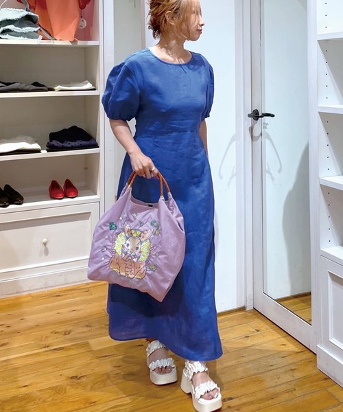 Ball&Chain（ボールアンドチェーン）の「[Ball&Chain]shopping bag-D.M.RABBIT(M)（エコバッグ/サブバッグ・レディース・ラベンダー/グレー・FREE）」の15枚目の写真