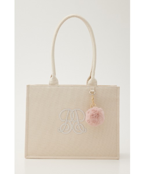 rienda（リエンダ）の「WRRロゴトートバッグ（トートバッグ・レディース・アイボリー/ブラック・FREE）」の6枚目の写真