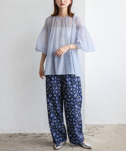 No Rule No Line（ノール－ルノーライン）の「バルーンスリーブシアーブラウス（シャツ/ブラウス・レディース・ブラック/ホワイト/ライトブルー・FREE）」の20枚目の写真