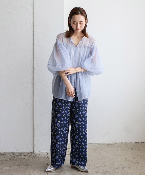 No Rule No Line（ノール－ルノーライン）の「バルーンスリーブシアーブラウス（シャツ/ブラウス・レディース・ブラック/ホワイト/ライトブルー・FREE）」の17枚目の写真