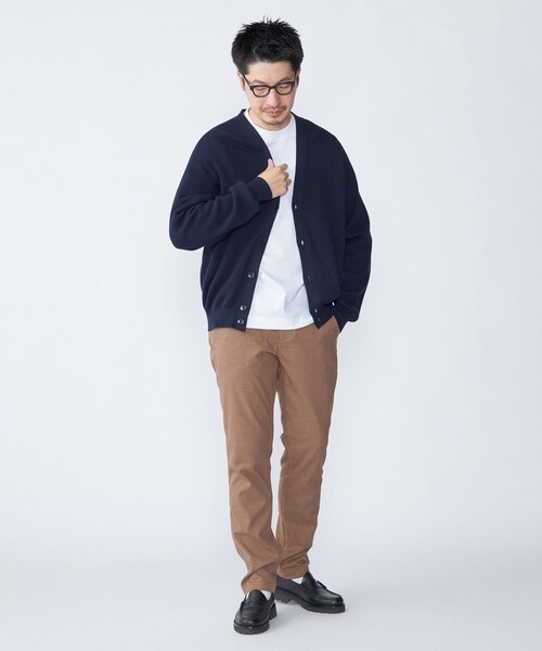 SHIPS(シップス)の「SHIPS: TR チェック テーパード チノ パンツ(チノパンツ・メンズ・ネイビー/ダークグレー/カーキ・X-LARGE/LARGE/MEDIUM/SMALL)」の5枚目の写真