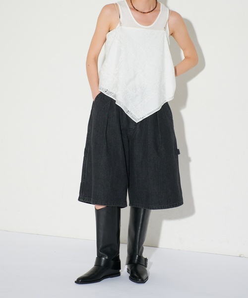 GRISE(グリーズ)の「GRISEレザーベルテッドワイドシャフトミドルブーツ(ブーツ・レディース・キャメル/ブラック・SMALL/MEDIUM/LARGE/X-LARGE)」の13枚目の写真