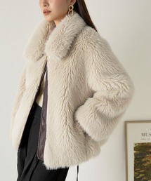 mily bilet | 【mily bilet】ゴージャスなファーが魅力的。フェイクファーブルゾン(ブルゾン)