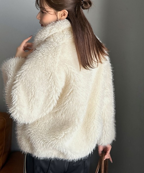 セール】【mily bilet】ゴージャスなファーが魅力的。フェイクファー