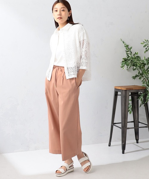 GALLORIA（ギャローリア）の「レースシャツ（シャツ/ブラウス・レディース・ブラック/アイボリー・S/M/L/LL）」の7枚目の写真