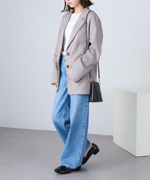 MARLON FIRENZE（マーロンフィレンツェ）の「【MARLON FIRENZE】イタリアンレザー シャネルチェーン キルティングショルダーバッグ 結婚式 パーティー オケージョン フォーマル 成人式 二次会 同窓会 入学式 卒業式（ショルダーバッグ・レディース・グレイッシュベージュ/ブラック・FREE）」の8枚目の写真