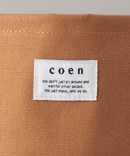 coen（コーエン）の「キャンバスPVCトートバッグ（トートバッグ・メンズ・オフホワイト/ブラウン/ブラック・FREE）」の6枚目の写真
