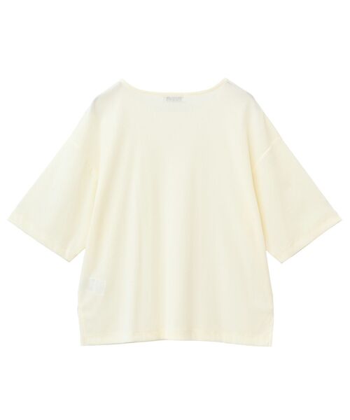 earth music&ecology（アースミュージックアンドエコロジー）の「シアーベロアTee（Tシャツ/カットソー・レディース・ブルー/チャコールグレー/ブラック/アイボリー・FREE）」の5枚目の写真