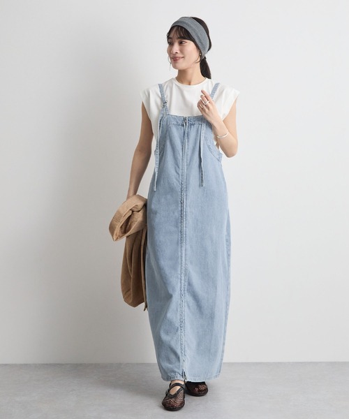 Futier land(フューティアランド)の「デニムジャンスカ(ジャンパースカート・レディース・ブラック/ブルー・MEDIUM/LARGE/SMALL)」の22枚目の写真