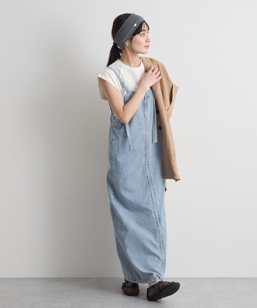 Futier land(フューティアランド)の「デニムジャンスカ(ジャンパースカート・レディース・ブラック/ブルー・MEDIUM/LARGE/SMALL)」の21枚目の写真