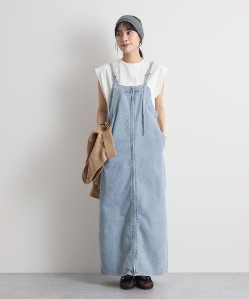 Futier land(フューティアランド)の「デニムジャンスカ(ジャンパースカート・レディース・ブラック/ブルー・MEDIUM/LARGE/SMALL)」の20枚目の写真