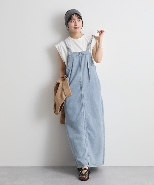 Futier land(フューティアランド)の「デニムジャンスカ(ジャンパースカート・レディース・ブラック/ブルー・MEDIUM/LARGE/SMALL)」の19枚目の写真