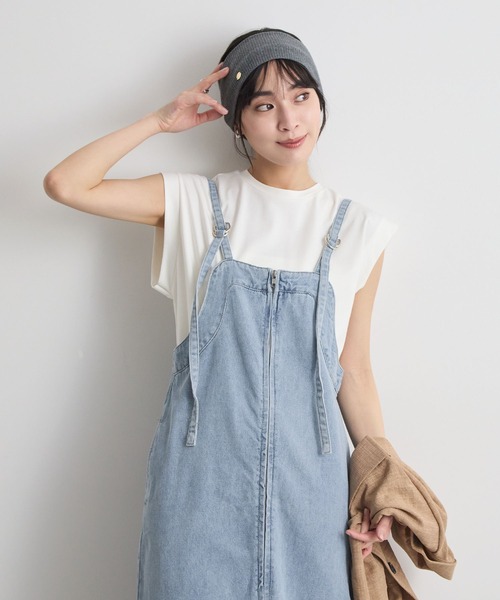 Futier land(フューティアランド)の「デニムジャンスカ(ジャンパースカート・レディース・ブラック/ブルー・MEDIUM/LARGE/SMALL)」の18枚目の写真