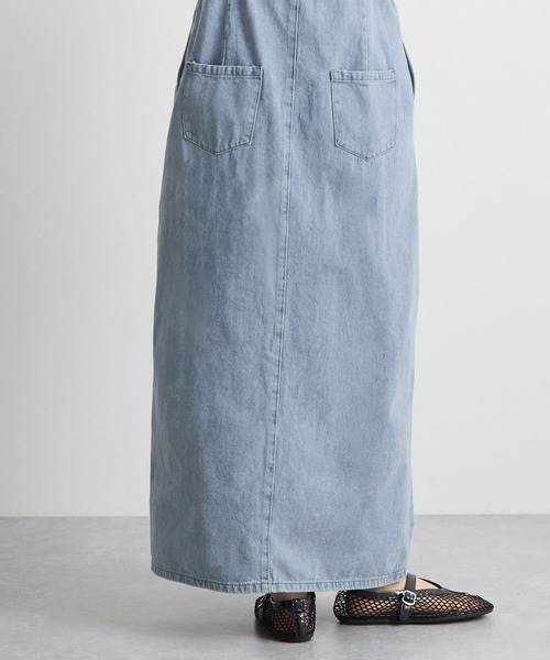 Futier land(フューティアランド)の「デニムジャンスカ(ジャンパースカート・レディース・ブラック/ブルー・MEDIUM/LARGE/SMALL)」の15枚目の写真