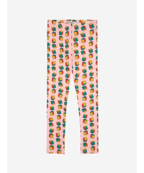 BOBO CHOSES(ボボショーズ)の「Dices all over leggings(レギンス/スパッツ・キッズ・ピンク・4-5YEAR/2-3YEAR/8-9y/6-7YEAR/10-11y/12-13y)」の1枚目の写真