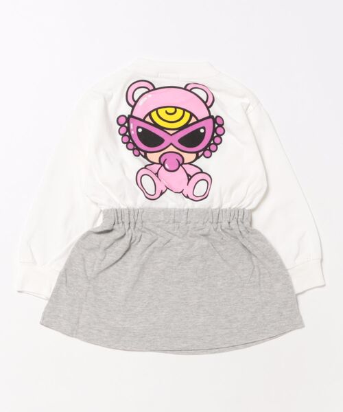 HYSTERIC MINI（ヒステリックミニ）の「TEDDY MINI WITH LOVE ワンピース（ワンピース・キッズ・ホワイト・90）」の2枚目の写真