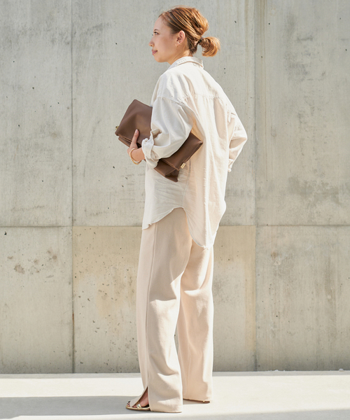 AMERICANA（アメリカーナ）の「【AMERICANA/アメリカーナ】RIB PANTS（その他パンツ・レディース・アイボリー・36/38）」の22枚目の写真