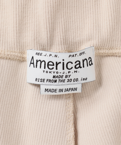 AMERICANA（アメリカーナ）の「【AMERICANA/アメリカーナ】RIB PANTS（その他パンツ・レディース・アイボリー・36/38）」の4枚目の写真