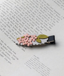 Simone Rocha ミニフラワーヘアクリップ アシッドグリーン Simone Rocha ミニフラワーヘアクリップ アシッドグリーン