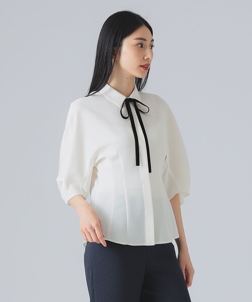 EFFE BEAMS（エッフェビームス）の「【1/15再値下げ】リボンタイ ブラウス（シャツ/ブラウス・レディース・ナチュラル・36/38）」の5枚目の写真
