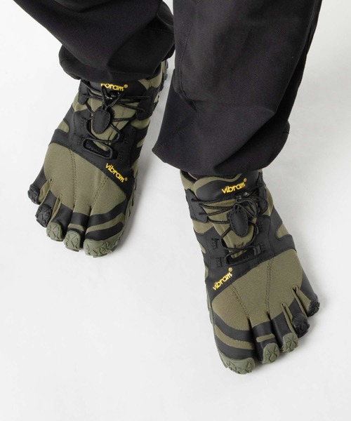 VIBRAM FIVEFINGERS（ビブラムファイブフィンガーズ）の「VIBRAM V-Trail 2.0 FIVE FINGERS ビブラム ブイトレイル ファイブフィンガーズ ベアフットシューズ（スニーカー・メンズ・オリーブ×ブラック・40/41/42/43/44）」の5枚目の写真