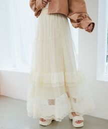 MAJESTIC LEGON | ティアードレースフリルスカート(スカート)