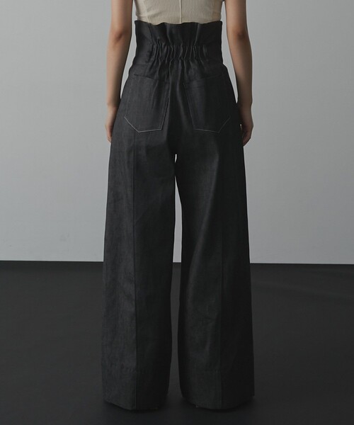 UNITED TOKYO（ユナイテッドトウキョウ）の「2way Waist Stretch Jeans｜ウォッシャブル/美脚見え/春服（デニムパンツ・レディース・ブラック・1/2）」の6枚目の写真