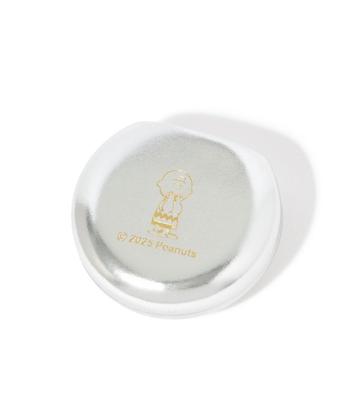 BAYFLOW（ベイフロー）の「【PEANUTS】マルチミラーケース(ラウンド)（ポーチ・レディース・イエロー/グレー・0）」の4枚目の写真