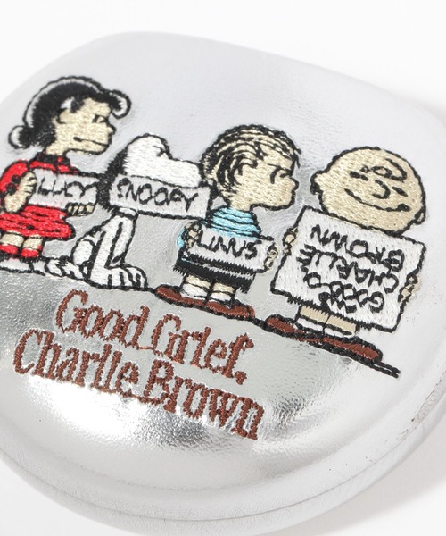 BAYFLOW（ベイフロー）の「【PEANUTS】マルチミラーケース(ラウンド)（ポーチ・レディース・イエロー/グレー・0）」の6枚目の写真