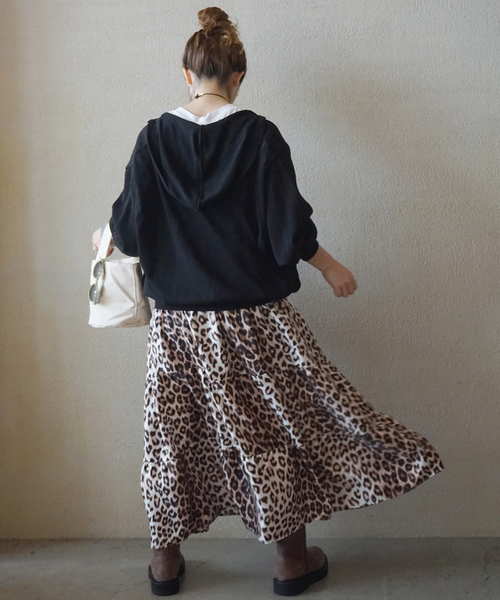 JOURNAL STANDARD LUXE（ジャーナルスタンダード　ラックス）の「《追加2》HGテンジク フーディ（ニット/セーター・レディース・ブラック・FREE）」の4枚目の写真