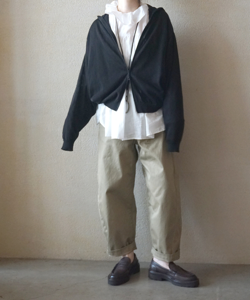 JOURNAL STANDARD LUXE（ジャーナルスタンダード　ラックス）の「《追加2》HGテンジク フーディ（ニット/セーター・レディース・ブラック・FREE）」の11枚目の写真