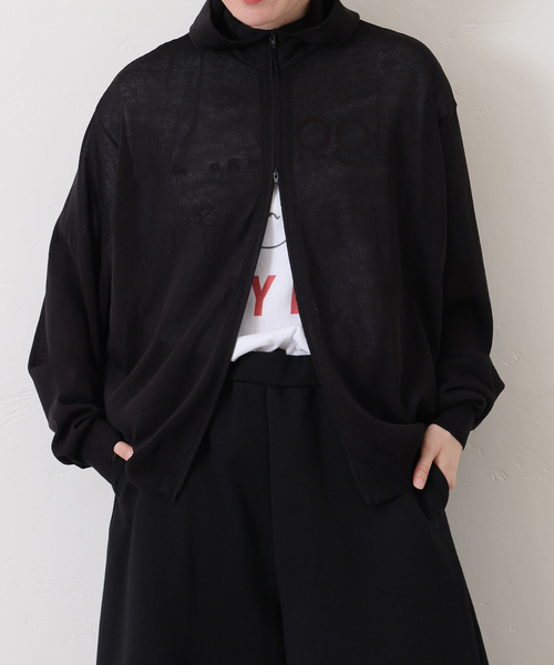 JOURNAL STANDARD LUXE（ジャーナルスタンダード　ラックス）の「《追加2》HGテンジク フーディ（ニット/セーター・レディース・ブラック・FREE）」の13枚目の写真