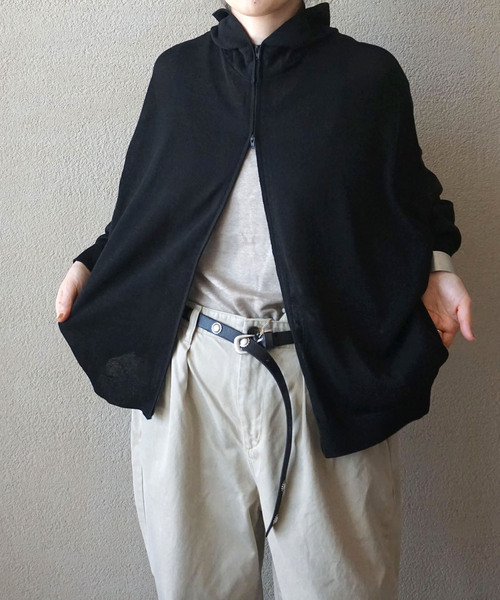 JOURNAL STANDARD LUXE（ジャーナルスタンダード　ラックス）の「《追加2》HGテンジク フーディ（ニット/セーター・レディース・ブラック・FREE）」の22枚目の写真