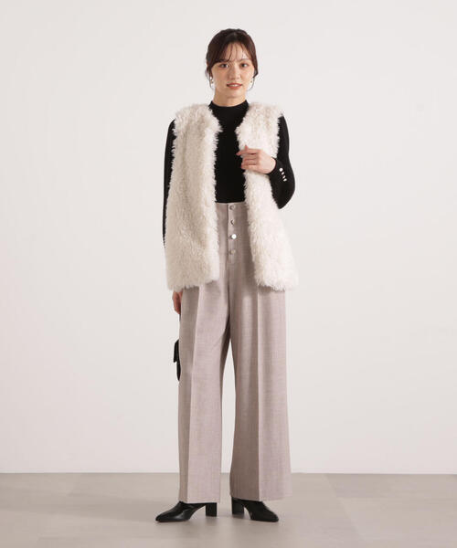 PROPORTION BODY DRESSING(プロポーションボディドレッシング)の「フェイクファージレ / 1215255801(テーラードジャケット・レディース・ダークグレー/オフホワイト・FREE)」の11枚目の写真