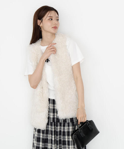 PROPORTION BODY DRESSING(プロポーションボディドレッシング)の「フェイクファージレ / 1215255801(テーラードジャケット・レディース・ダークグレー/オフホワイト・FREE)」の16枚目の写真