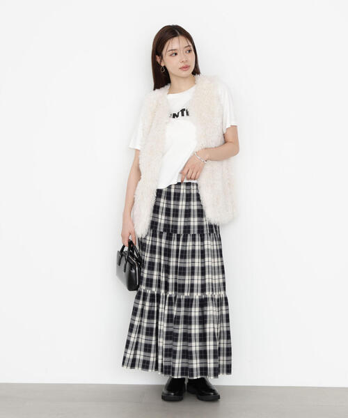 PROPORTION BODY DRESSING(プロポーションボディドレッシング)の「フェイクファージレ / 1215255801(テーラードジャケット・レディース・ダークグレー/オフホワイト・FREE)」の19枚目の写真