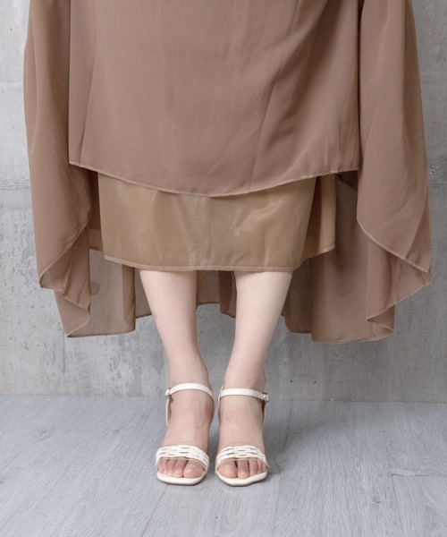 Miniministore(ミニミニストア)の「ロングスカート シフォン 裏地付き 春夏(スカート・レディース・ブラック/グレー/ブラウン・FREE)」の14枚目の写真