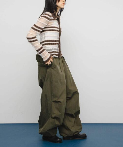 KBF（ケイビーエフ）の「シアーボーダーフェザーニット（ニット/セーター・レディース・ブラウン系その他/グレー系その他/アイボリー・ONE）」の16枚目の写真