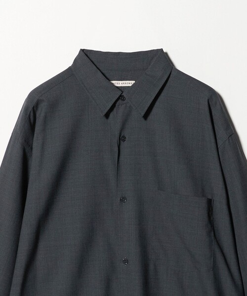 UNITED ARROWS（ユナイテッドアローズ）の「ワンフォーティー トロピカル レギュラーカラーシャツ（シャツ/ブラウス・メンズ・ネイビー/ダークグレー/オフホワイト・XL/L/M/S）」の17枚目の写真