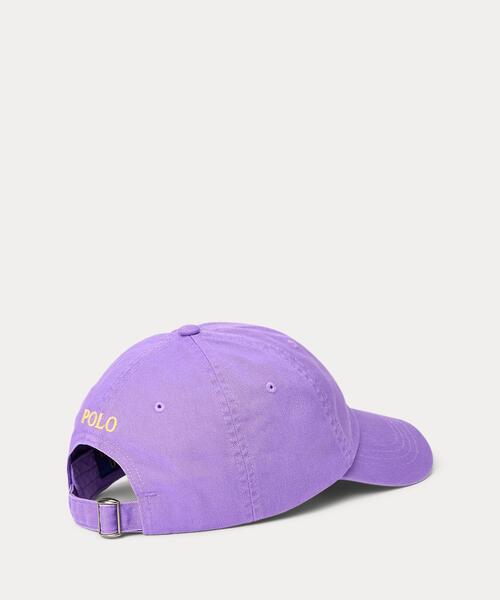 POLO RALPH LAUREN(ポロ ラルフ ローレン)の「コットン チノ ボール キャップ(キャップ・メンズ・パープル・ONE)」の4枚目の写真