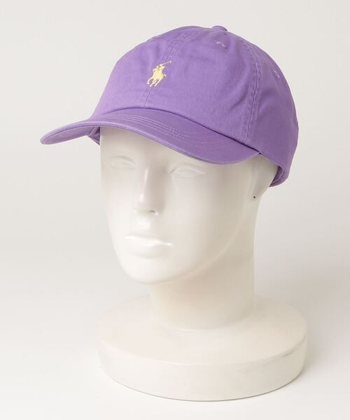 POLO RALPH LAUREN(ポロ ラルフ ローレン)の「コットン チノ ボール キャップ(キャップ・メンズ・パープル・ONE)」の2枚目の写真