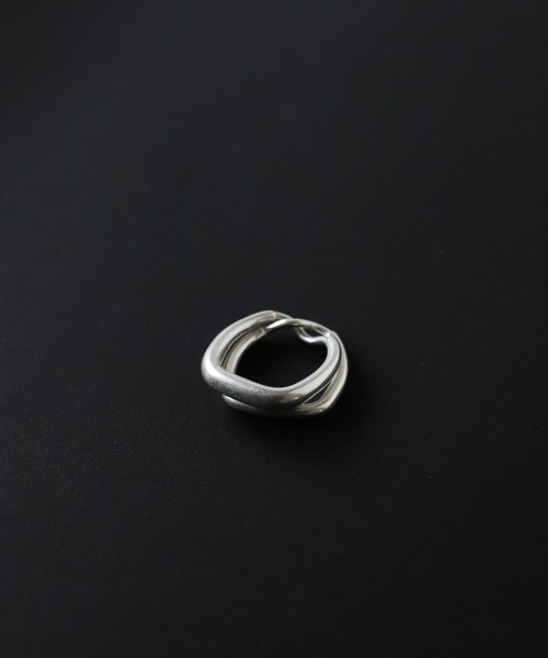 TEN.（テン）の「SILVER925 ダブルスクエアリング(17~21号) リング ギフト ペアリング メンズ（リング・レディース・シルバー・#17/#19/#21）」の4枚目の写真