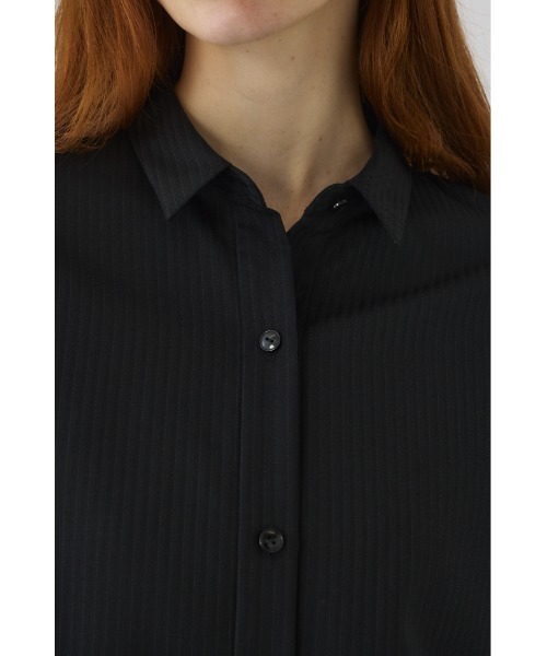 RIM.ARK(リムアーク)の「Box shirt ボックスシャツ(シャツ/ブラウス・レディース・ネイビー/ブラック・FREE)」の4枚目の写真